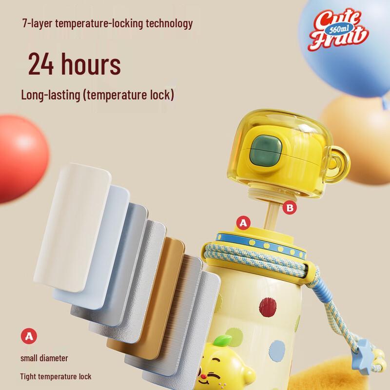 Wushengwu 316L Insulated Straw Water Bottle