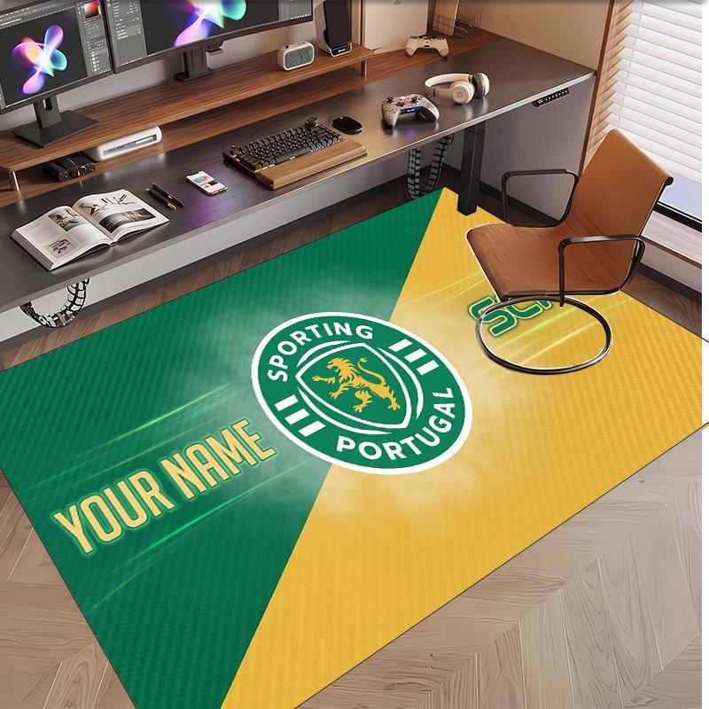 Personalized Crystal Velvet Carpet Sporting CP Pattern Non Slip Floor Rug