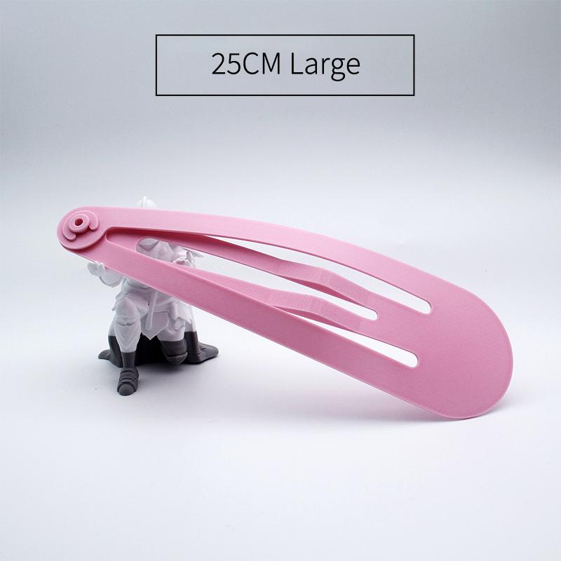 Cute Strawberry Curtain Clips Extra Large Hair Claw Kawaii Polka Dot Design Hairpin for Thick Long Hair Daily Styling