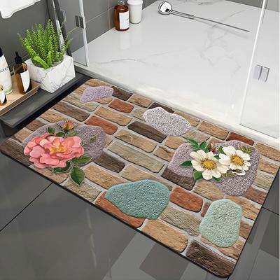 Can Be Cut To Size Quick-drying Soft Mat Bathroom Non-slip Foot Mat Floor Mat Bathroom Absorbent Door Door Mat Kitchen Special Floor Mat