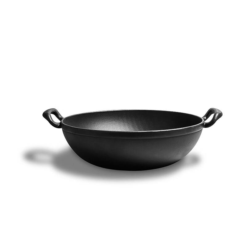 Jill May 34cm Honeycomb Cast Iron Double Handle Wok