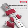Steel Ruler Positioning Block – Aluminum Alloy Scribing Limiter for Woodworking and Marking.
