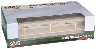 KATO N Gauge Suburban Type Facing Platform Set Railway Model Supplies 23-121