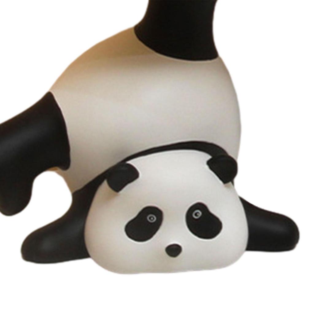 Panda Figurine Desk Storage Tray Creative Multipurpose Jewelry Tray for Entrance Table Office Living Room Housewarming Gift