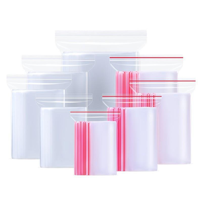 Thick Transparent PE Food-Grade Self-Sealing Bags for Jewelry & Food