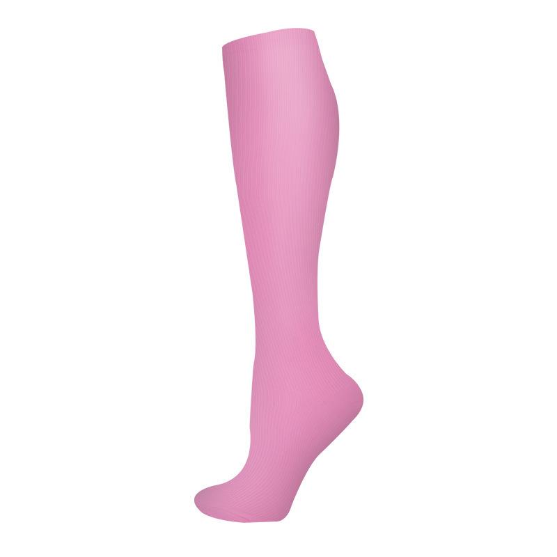 Compression Socks Small Dots Stripe Candy Color Varicose Vein Nurse Sports Running Calf Pressure Stockings Protect Feet Support