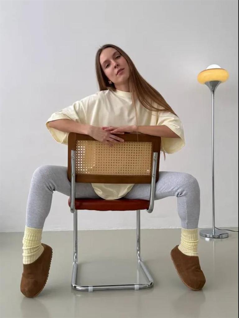 100% Cotton Oversized Casual Letter Print T-Shirt