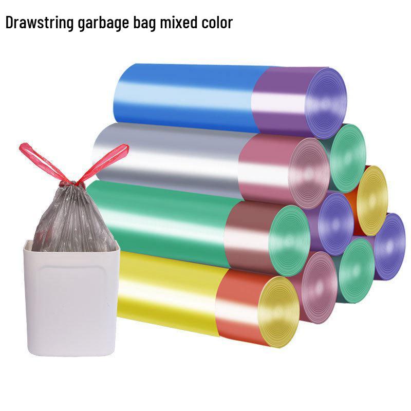 Drawstring Heavy-Duty Trash Bags - Extra Thick for Household Cleaning and Storage