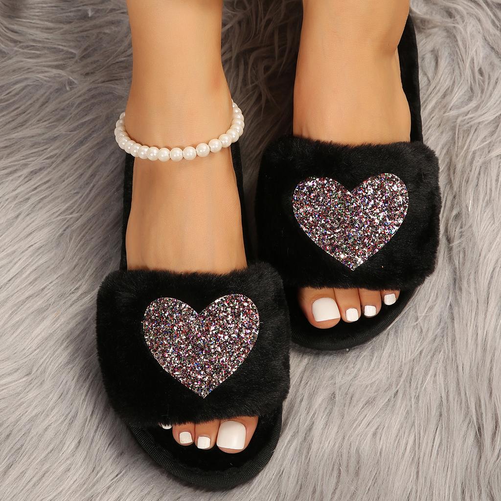 Fashion Couple Slippers Women New Love Indoor Heart Shoes Fashion Casual Slippers Platform Indoor Bedroom Slippers Home Slides Women