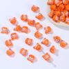 DW19 10PCS 12mm Cute Mini Cartoon Rabbit Beads Spacer Beads Charm Jewelry Making DIY Bracelet Necklace Material Accessories