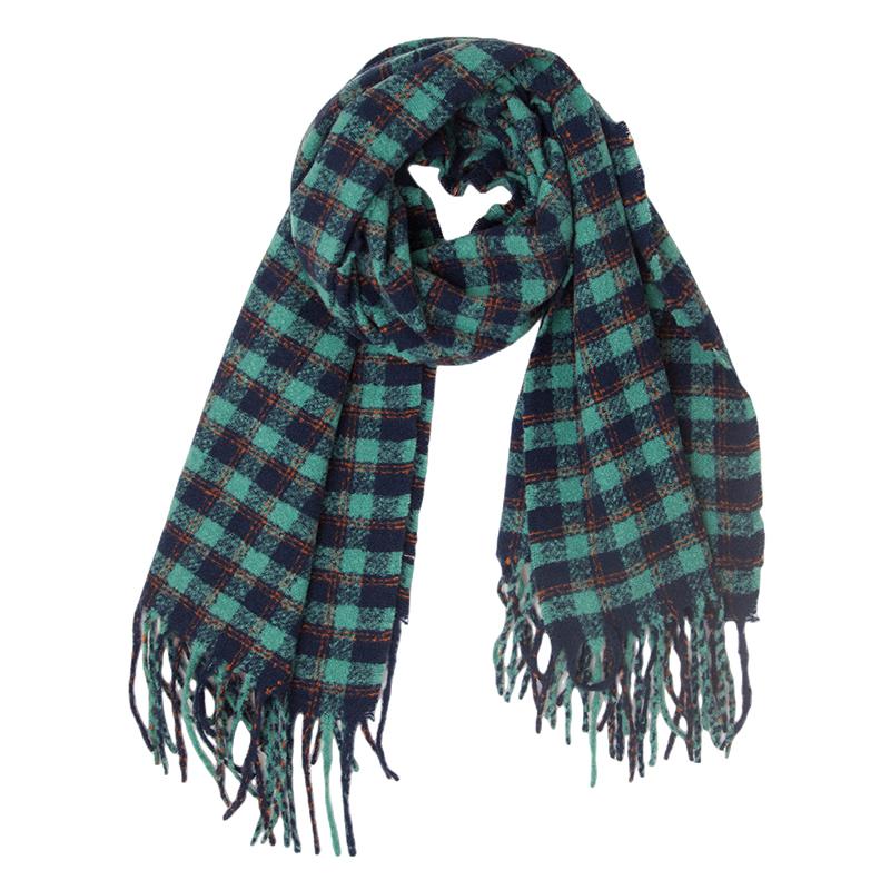 New Imitation Cashmere Women Scarf Winter Vintage Plaid Scarve Pashmina Tassel Mujer Female Foulard Bufanda Wrap Shawl Echarpe