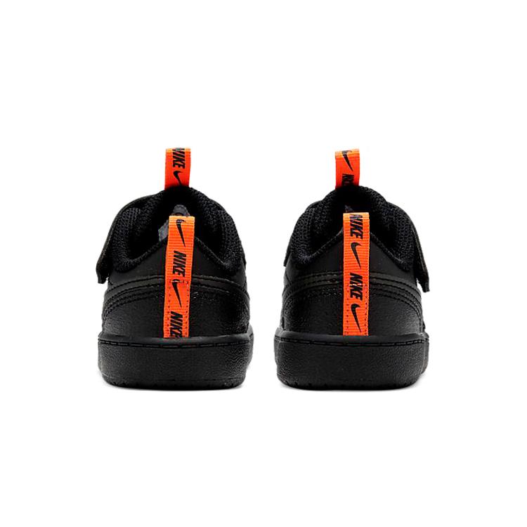 Nike Court Borough Slip Resistant Cushioning Abrasion Resistant Breathable Low Top Toddler Shoes Black CT3963-001