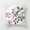 Ancient Style Watercolor Flower Pillowcase Office Living Room Car Ornaments Home Pillowcase