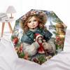 Victorian Princess Umbrella Automatic Open/close, Sturdy Iron Frame & 8-Rib Structure, Umbrella for Women & Men, Christmas Gifts
