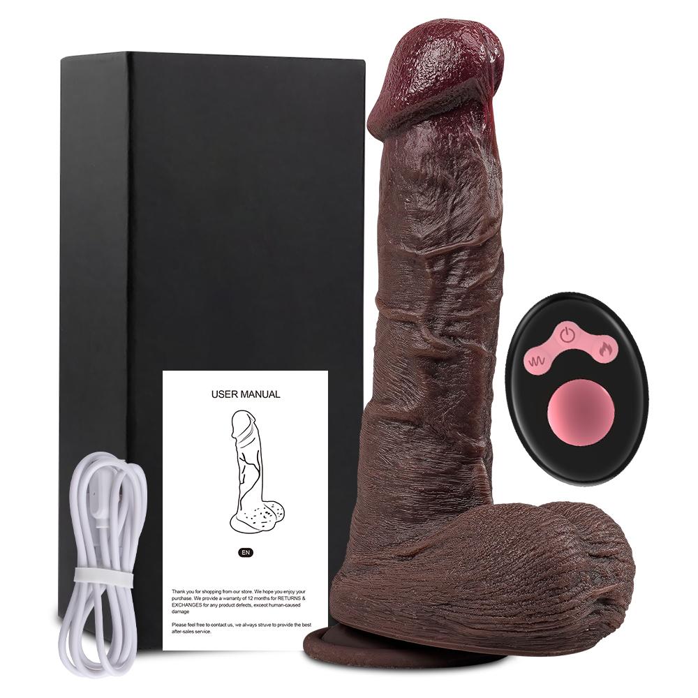 Thrusting Realistic Penis Dildo Vibrator Sex Toys for Ladies Women Sexual Wellness Telescopic Dildo Female Masturbation Strong Suction Cup Adult Toys