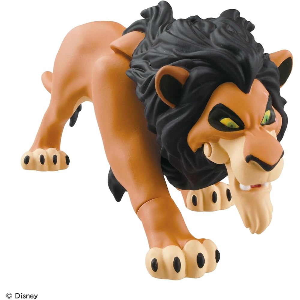 Takara Tomy Ania Lion King Scar Figure Collectible Toy 3.5 inches