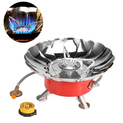 Lixada Windproof Piezo Ignition Gas Stove Outdoor Cooking Gas Burner with