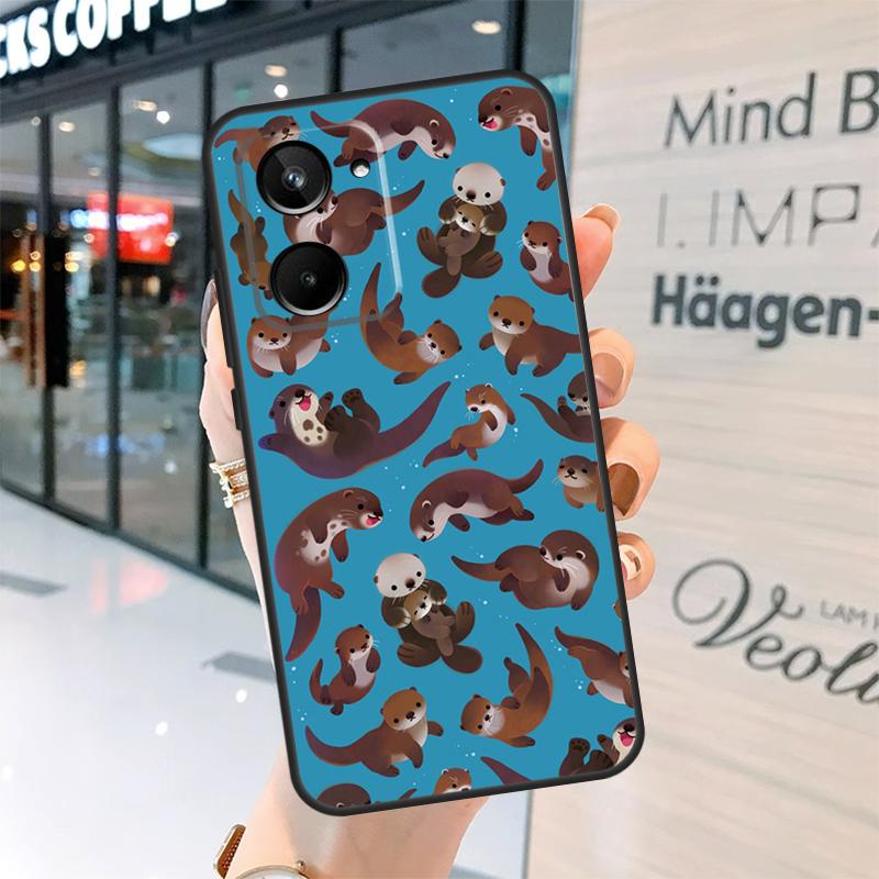 Animal Otter Case For Realme GT7 Pro GT6 11 12 13 14 15 Pro Plus C55 C53 C35 C33 C61 C65 C67 C53 C71 C75