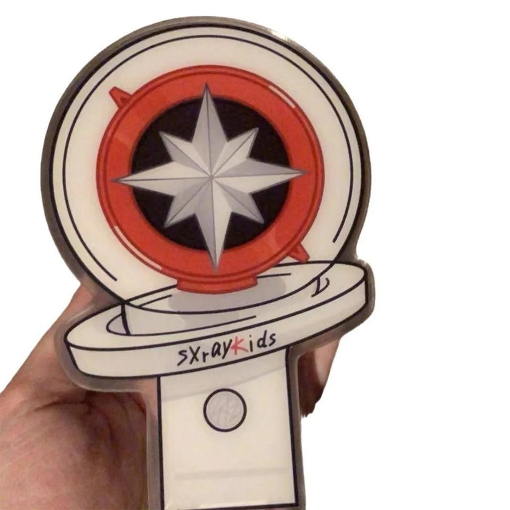 2d Acrylic Compass Support Stick Rocking Music Keychain Pendant Accessory