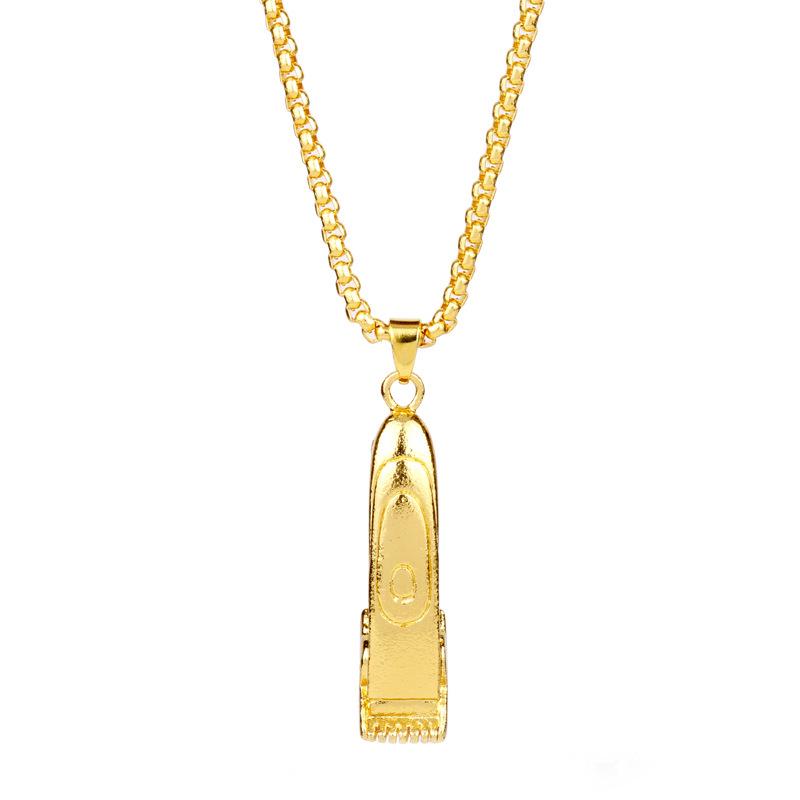 Creative Barber Shop Razor Pendant Necklace - Hip Hop Trend