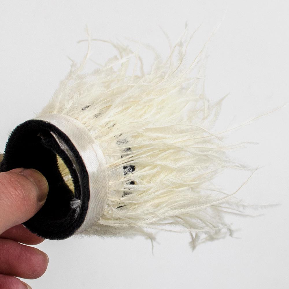 New Fairy Feather Ring Bracelet Ostrich Feather Feather Wrist Flower Ornaments Toys Stage Performance Tools