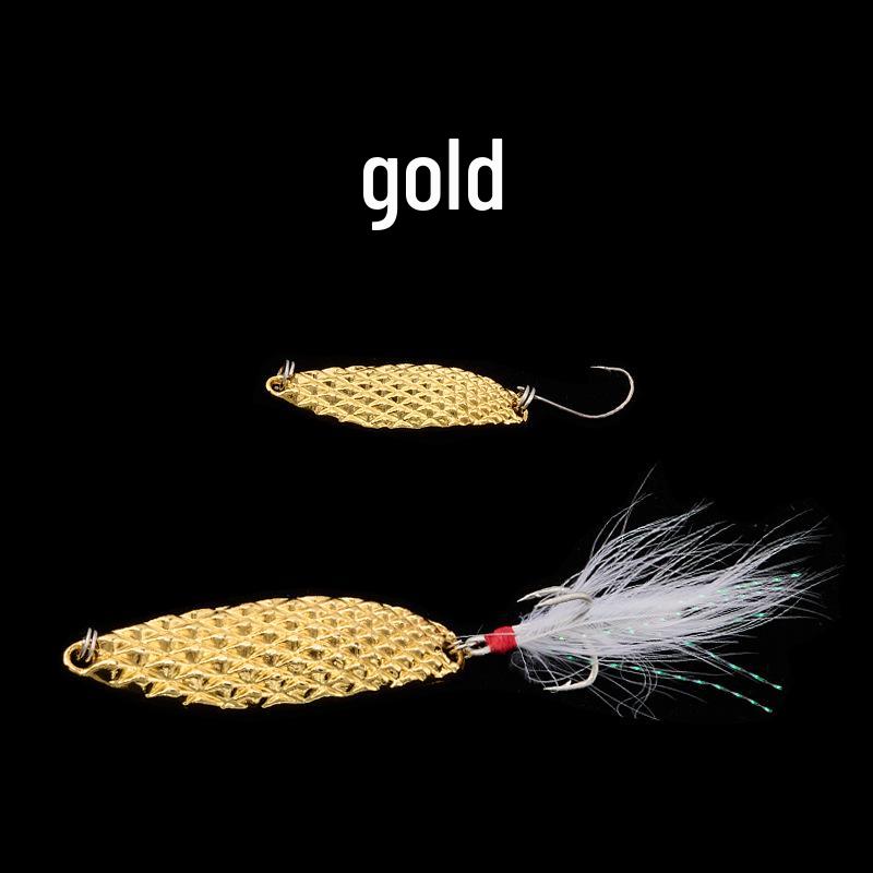 Sztuczna przynęta łyżka słodkowodna z haczykiem pojedynczym i potrójnym - Wzór pijawki wodnej na okonia i bolenia