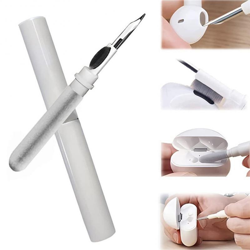 Earbuds Cleaning Pen 3 In 1 Multifunctional Cleaner Kit With Soft Brush For Wireless Earphones Headphones Charging Box Accessories Computer Keyboard