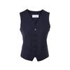 Langzi Women's V-Neck Striped Business Vest