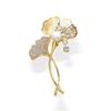 Small Fragrance Classic Double C Letter Pearl Brooch