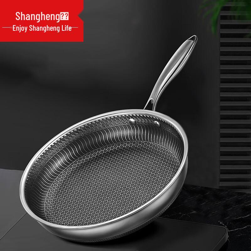 

Shangheng 304 Stainless Steel Honeycomb Non-Stick Frying Pan