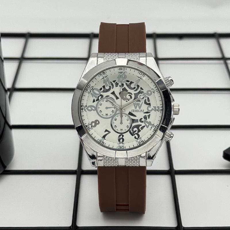 JYL Men's Watch Student Hollow Casual Silicone Strap