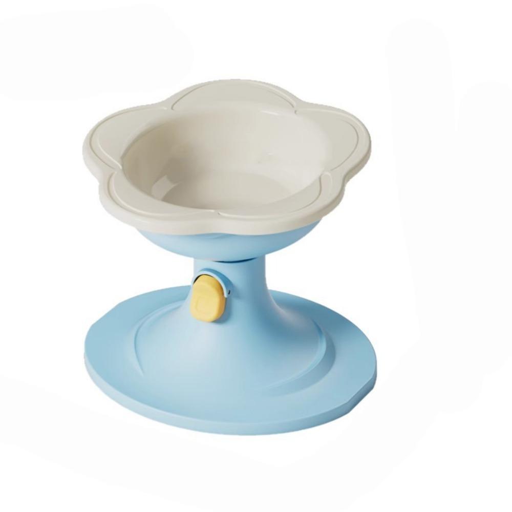 Large Capacity Ceramic Cat Bowl Flower Dog Bowls Durable Pet High Foot Bowl Pet Feeding