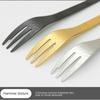Tableware Teaspoon Creative 304 Stainless Steel Japanese Style Fruit Fork Hammer Pattern Design Stirring Spoon