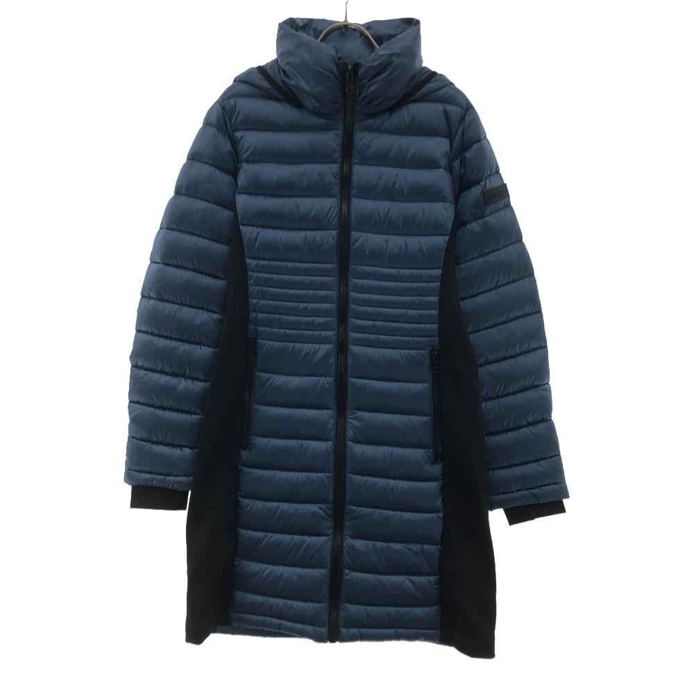 

Calvin klein Hooded Batting coat S Blue x black Women Used