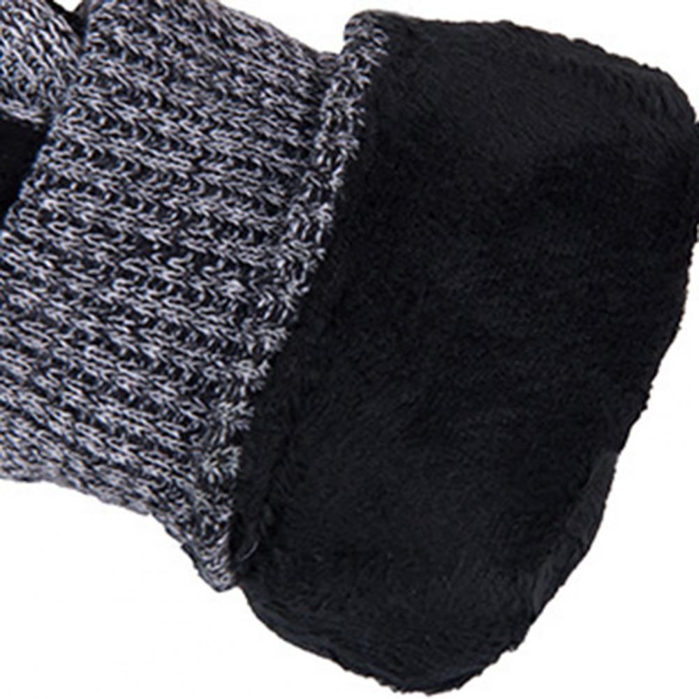 1 Pair Men Gloves  Chic Anti-pilling Winter Gloves  Wear-resistant Men Winter Gloves