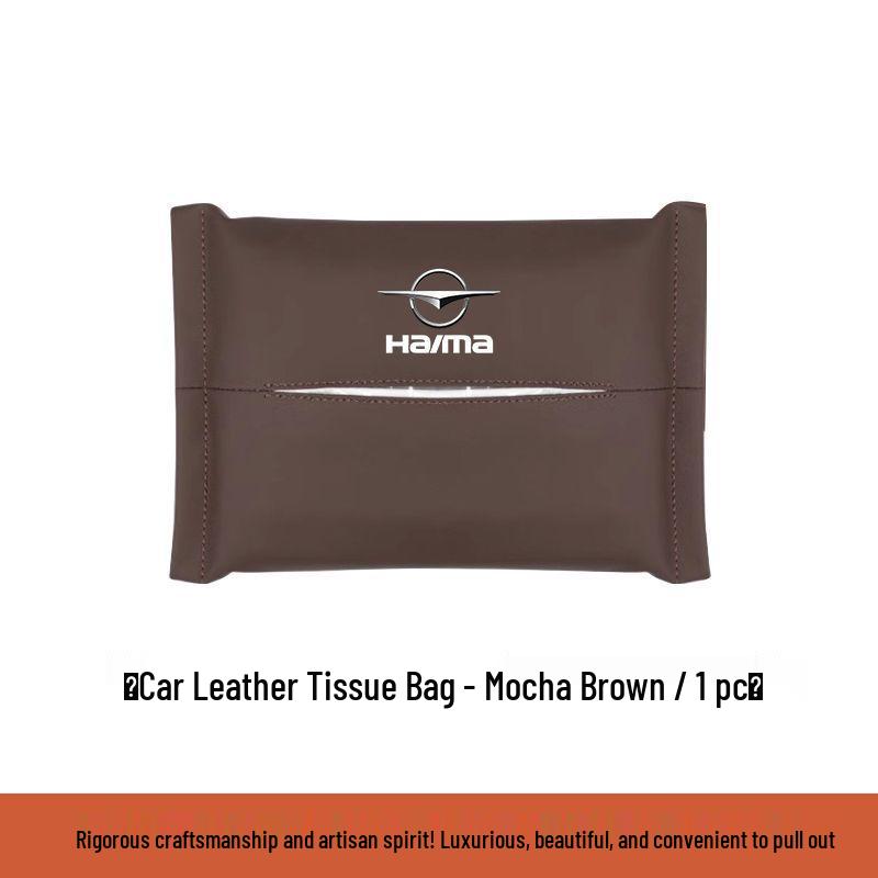 

Haima Car Tissue Box Bag - Leather Headrest Pull-Out for 7X, 8SM, 3S, 5 Familia, Xing Models Standard