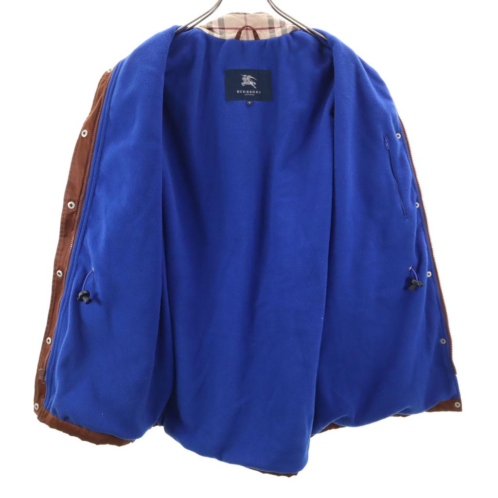 Burberry Nylon Jacket M Brown Back Fleece Women Used