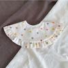 Ins Spring And Summer New Baby Gauze Large Lace Swallow Scarf Princess Palace Style Increased 360 Bib Baby Bib