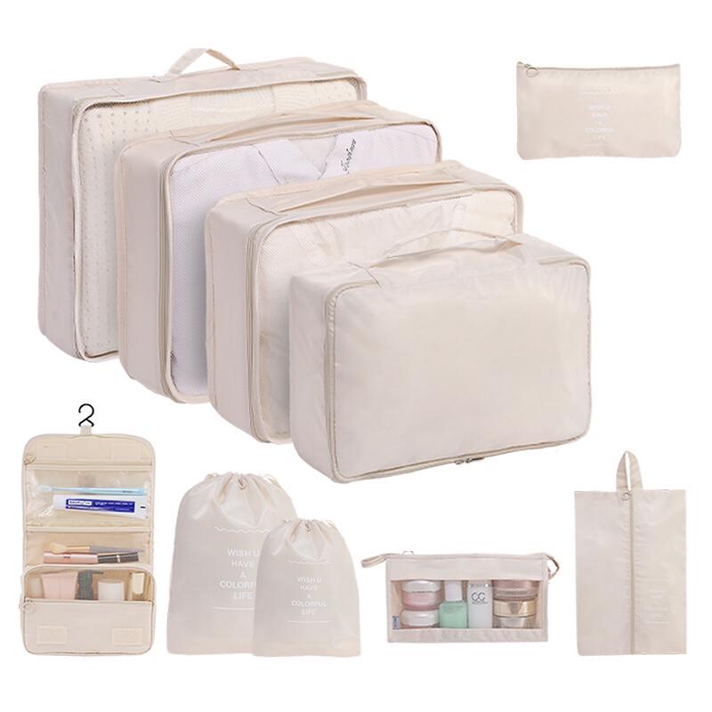 Twill Wasserdichtes 7-teiliges Reiseaufbewahrungsbeutel-Set - Hochwertige Gepäckorganizer für Geschäftsreisen