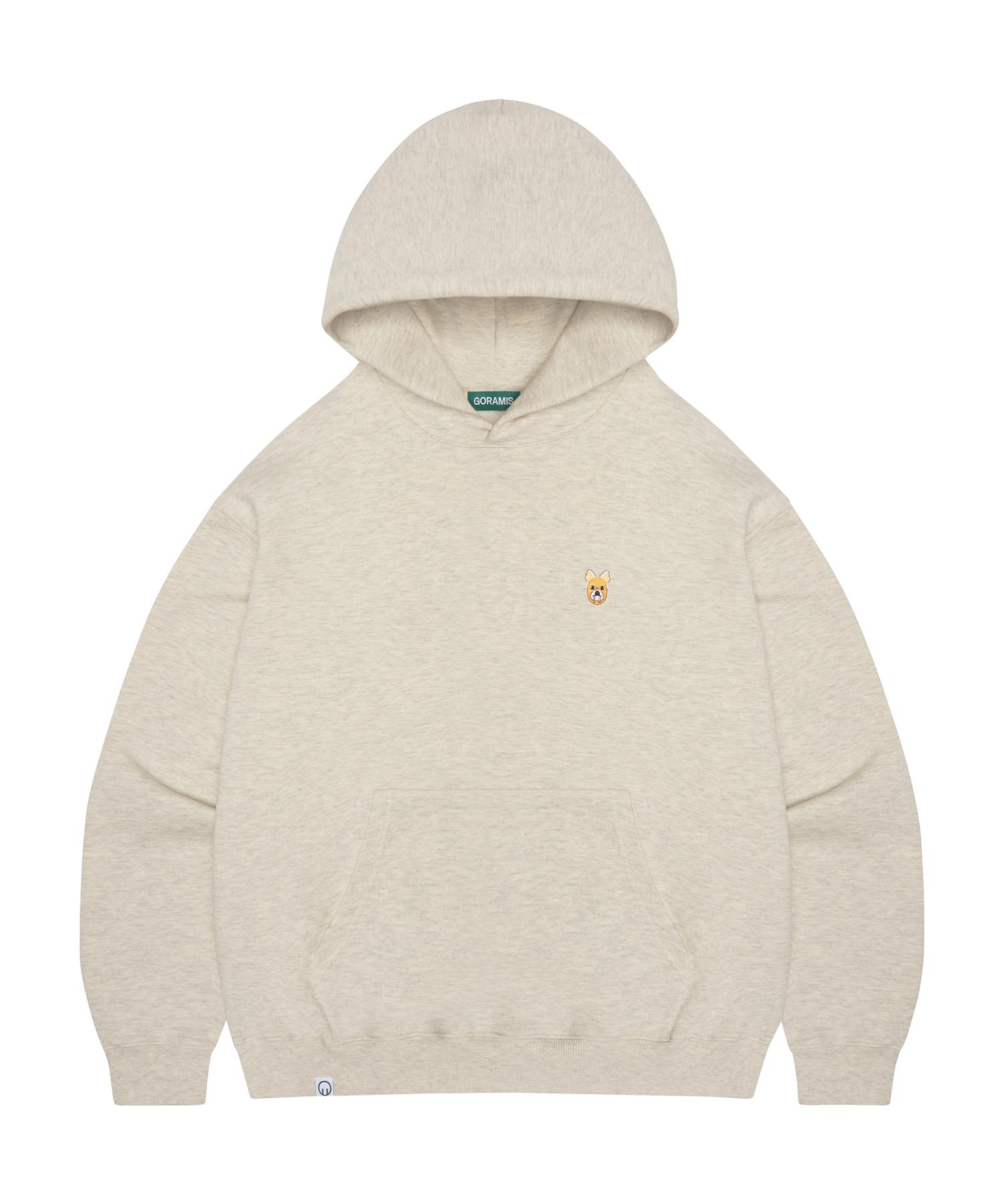 Goramis Goramis Deer Face Fleece Hoodie [Oatmeal] Oatmeal (Oatmeal)/L
