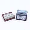 Wooden Miniature Retro Typewriter Dollhouse Furniture Ornament
