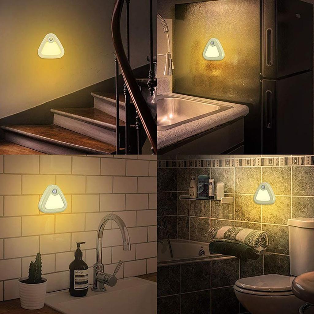 LED Human Body Induction Lamp Smart Home Bedroom Bathroom Corridor Wireless Battery Night Light