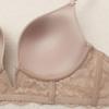 French Sexy Bra Deep V Seamless Underwear Women Lace Embroidery Push Up Bras Summer Detachable Strap Backless Brassiere