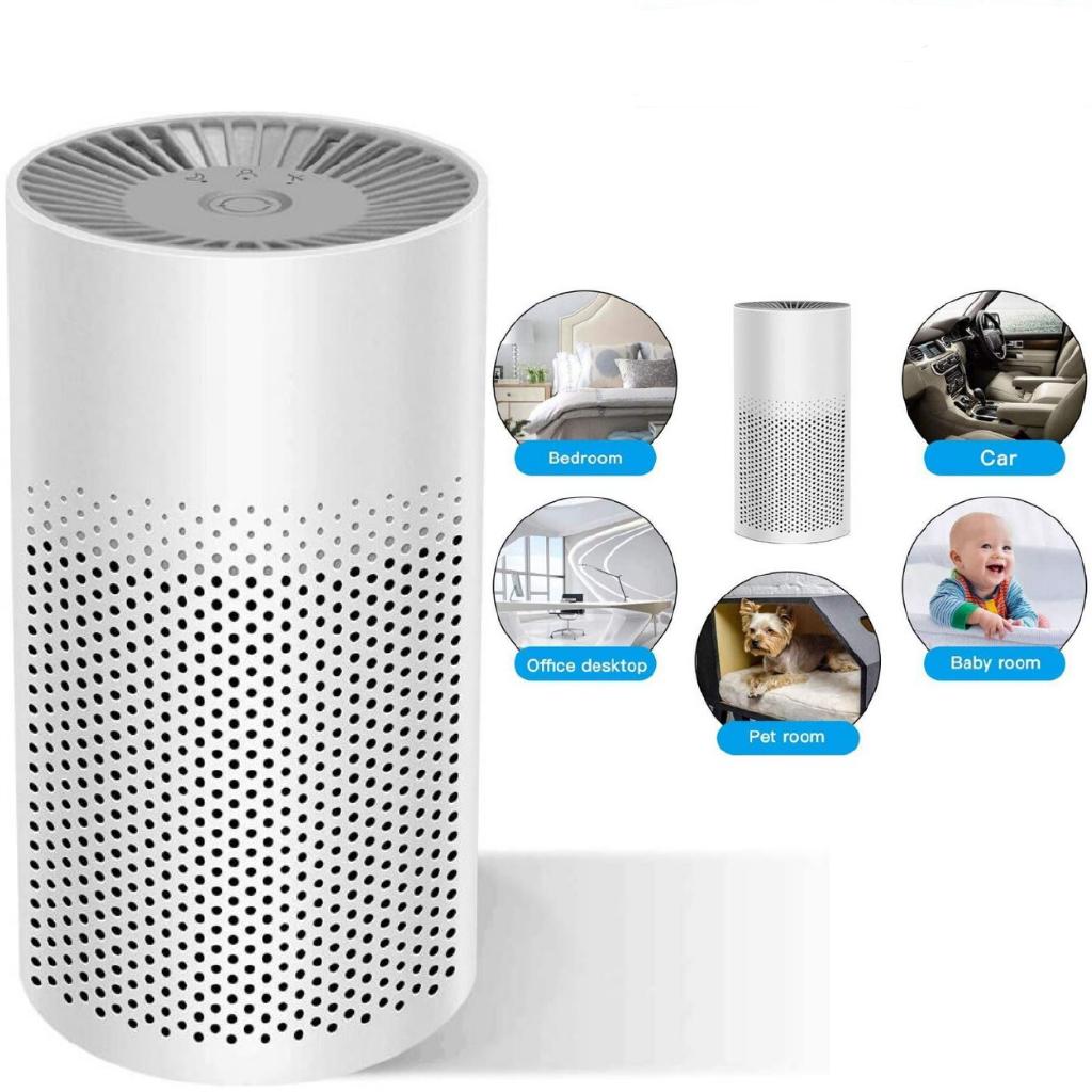 Oczyszczacz Powietrza Samochodowy 0,5 W Elektryczny Odświeżacz Powietrza USB Mini Oczyszczacz Powietrza HEPA Jonizator Powietrza Pojazdu Filtr Bakteriobójczy Dezynfekcja Czysty Pokój