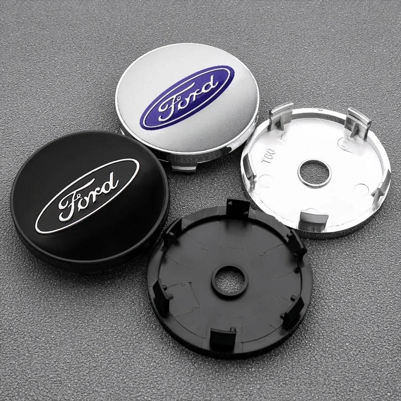 Car Sticker 2025 Hot New 4PCS 56mm 60mm ABS Wheel Center Caps for Ford Ranger Focus Kuga Mustang MK2 MK3 Hub Cover Badge Sticker