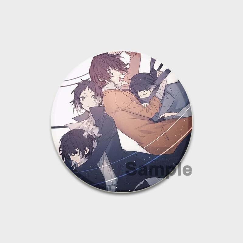 58MM 58mm Anime Bungo Toulaví psi Cosplay Odznak Roztomilá brož Nakajima Atsushi Kolekce Dazai Osamu Smaltované špendlíky na oblečení do batohu