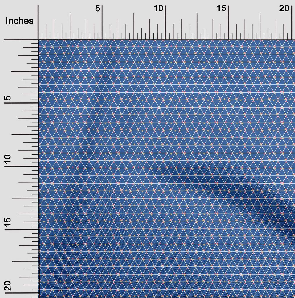 oneOone Cotton Flex Fabric Triangle Geometric Print Fabric By The Yard 40 Inch