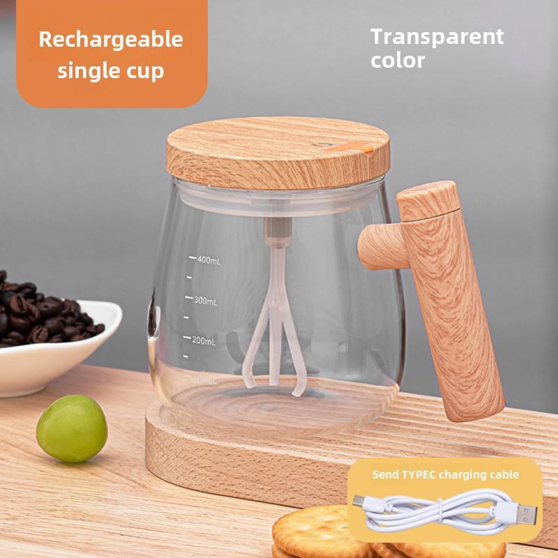 Hochwertiger Ahorn Elektrischer Rührbecher - Vollautomatische Kaffeetasse