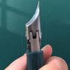 Equipped with ultra-slim angled tip design, thickened nail and toenail care tool, stainless steel nail clipper trimmer