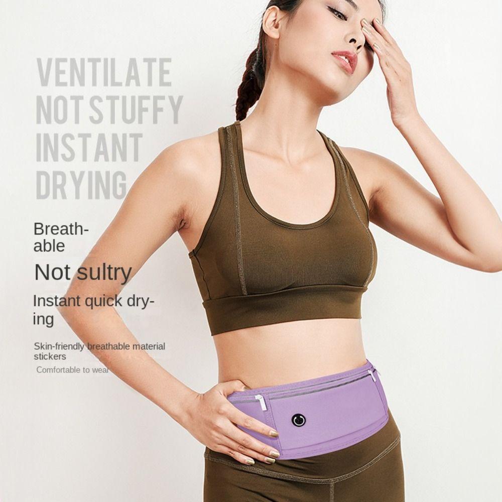Breathable Running Waist Bags Three-section Sports Phone Bag Marathon Running Bag Sports